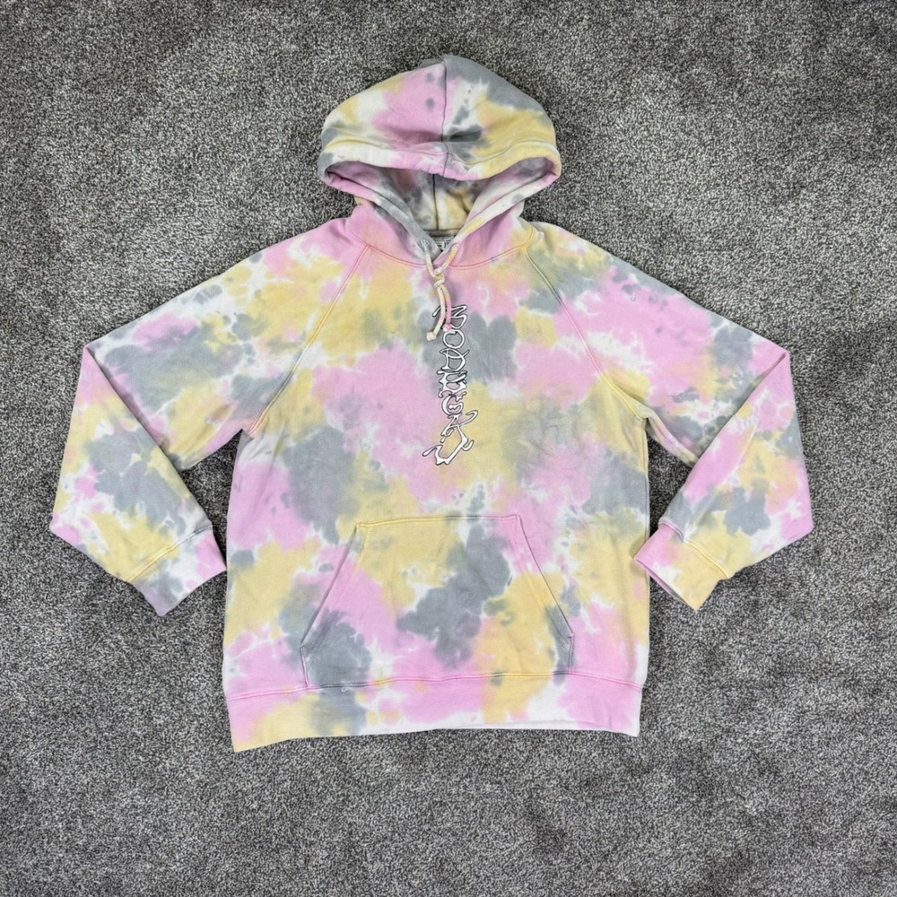 Bodega Hidden In Plain Sight Tie Dye Hoodie Mens XL Pink Yellow Grey Tie Dye USA - Picture 2 of 11